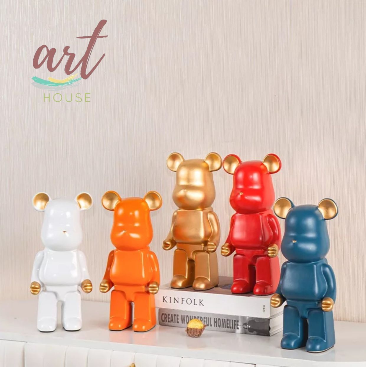 Ống Tiết Kiệm Mô Hình Bearbrick Colorfull Trang Trí