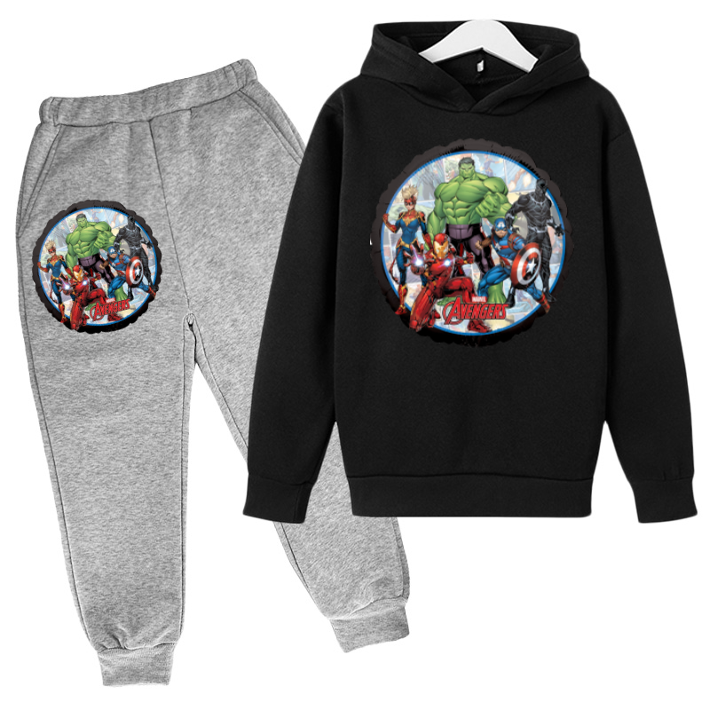 Spidermαn Áo Hoodie Siêu Anh Hùng Áo Hoodie Game Áo Hoodie Bộ Thu Trẻ Em Áo + Quần 2 Bộ Teen Dễ Thương Áo Hoodie bộ Bé Trai Quần Áo