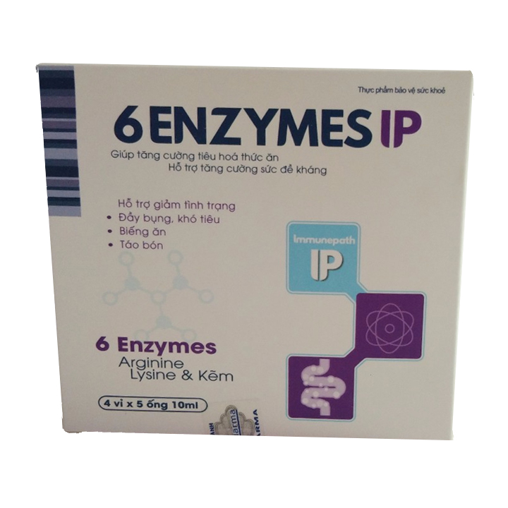 Thực phẩm bảo vệ sức khỏe 6 ENZYMES IP – MEN TIÊU HÓA GIÚP HẤP THU THỨC ĂN