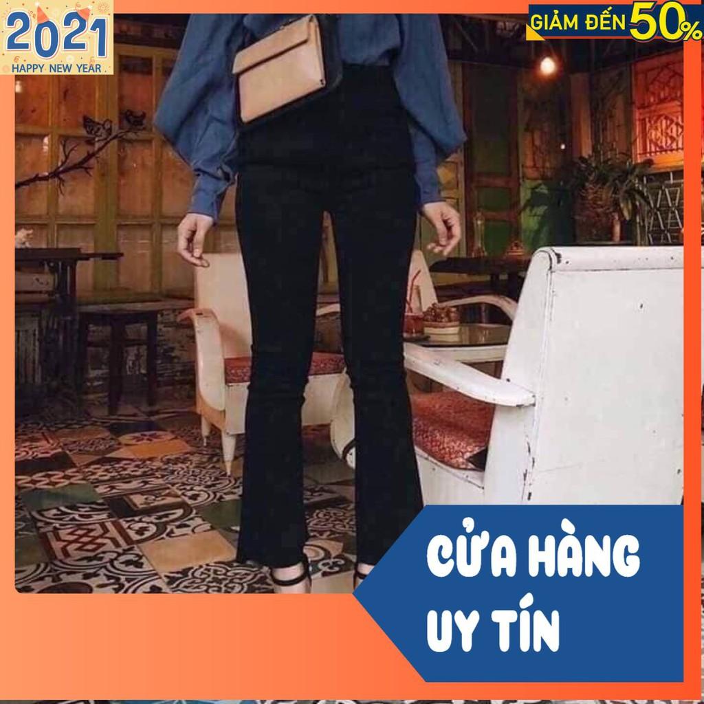 BÁN SỈ QUẦN BÒ ĐEN ỐNG LOE VNXK