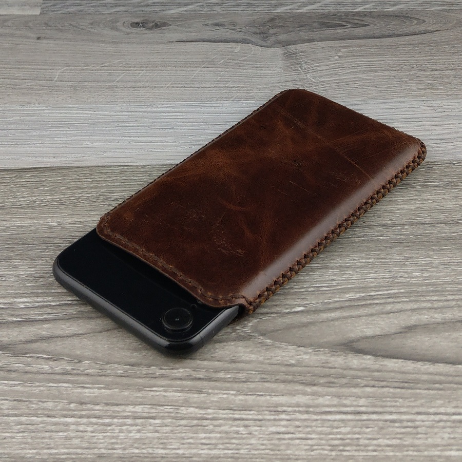 Bao Da Rút dành cho Iphone XR Vintage Da Bò