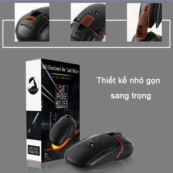 [ Siêu Phẩm ] GIÁ ĐỠ OTO FLOVEME , XE MÁY MOBILE MOUSE - bám dính chắc chắn. Mặt đế thiết kế hút chân không chắc chắn - Hàng Chính Hãng