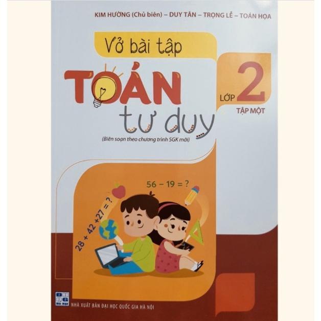 Sách - Combo Vở bài tập Toán tư duy lớp 2 (Tập 1+Tập 2)