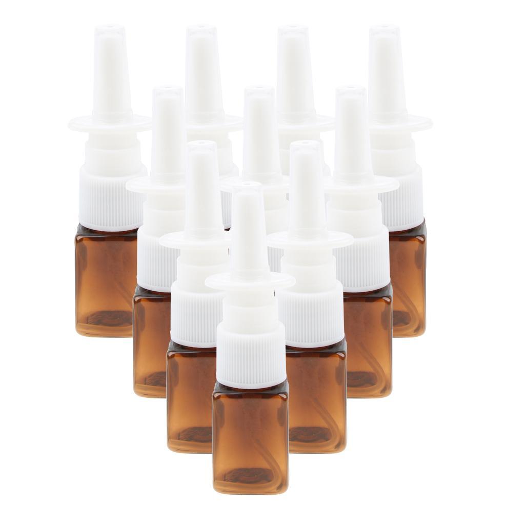 20x Empty Refillable Nasal Spray Bottles Fine Mist Sprayer Vials Containers