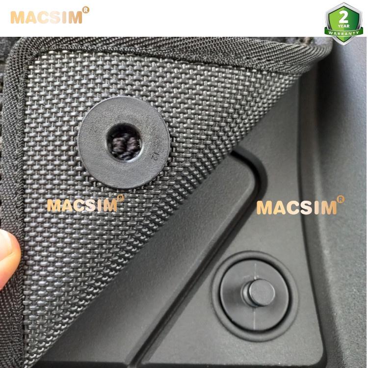 Thảm lót sàn ô tô 2 lớp cao cấp dành cho xe Audi Q7 2016+ nhãn hiệu Macsim 3w chất liệu TPE