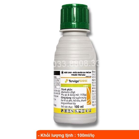 CHẾ PHẨM TERVIGO 20SC 100ML ĐẶC TRỪ TUYẾN TRÙNG- GIÁ RẺ