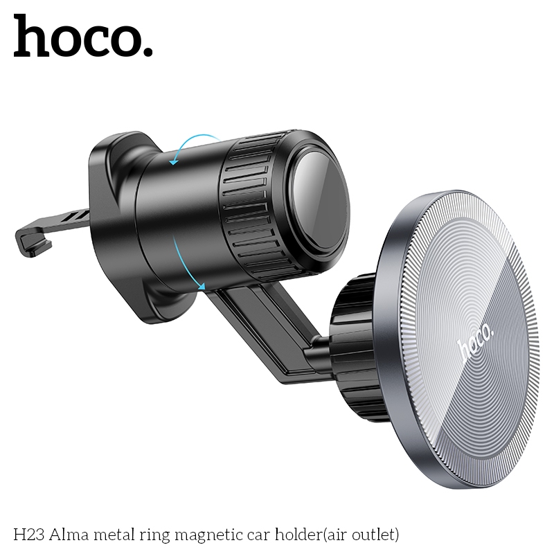 Giá đỡ điện thoại ô tô hít nam châm dùng cho iP 12/ 13/ 14/ 15 series hoco H23 _ hàng chính hãng
