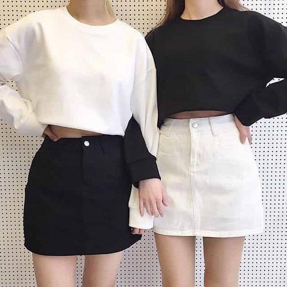 Áo Croptop Dài Tay Phong Cách Hàn Quốc_Mẫu Mới Nhất