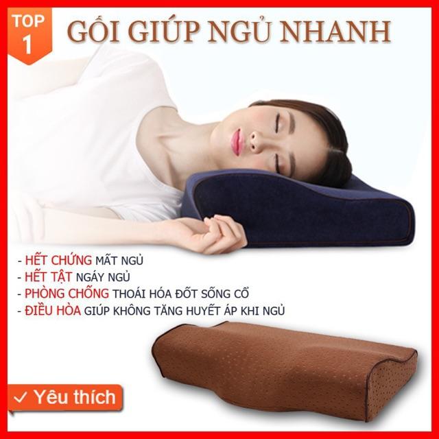 Hình ảnh Gối ngủ Nhật Bản cao su non đa năng giúp ngủ nhanh hết mất ngủ, phòng chống thoái hóa đốt sống cổ, hết ngáy ngủ 4.7