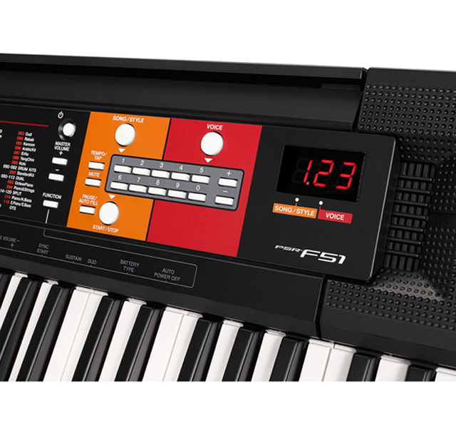 Bộ Đàn Organ Yamaha PSR-F51 Kèm Kèn Kazoo Dream Maker (Keyboard PSR F51 - Có tem chống hàng giả bộ CA - Đàn, Chân, Bao, Nguồn)