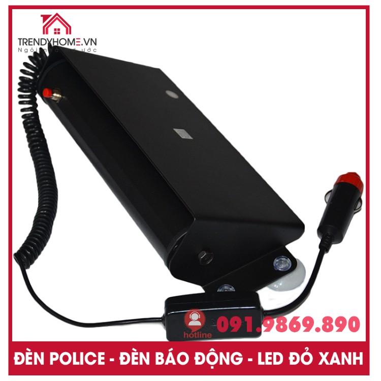 Đèn chớp xanh đỏ, báo khẩn cấp cho xe hơi, đèn led nháy báo động phiên bản cao cấp vỏ kim loại chất lượng cao tẩu 12V