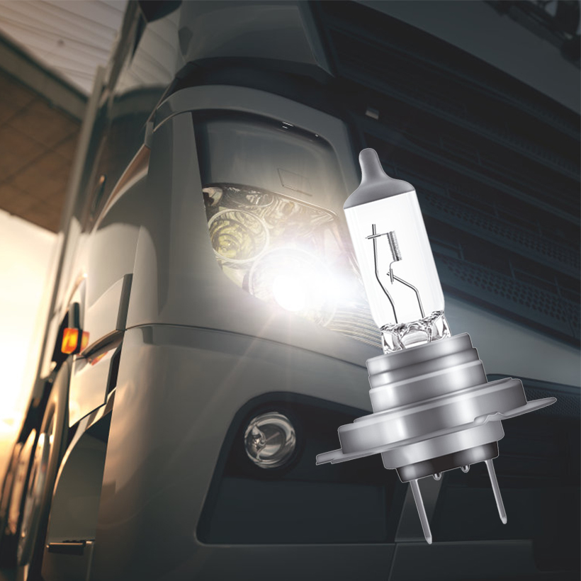 Combo 2 Bóng Đèn Halogen Tăng Sáng 100% OSRAM Truckstar Pro H7 24V 70W
