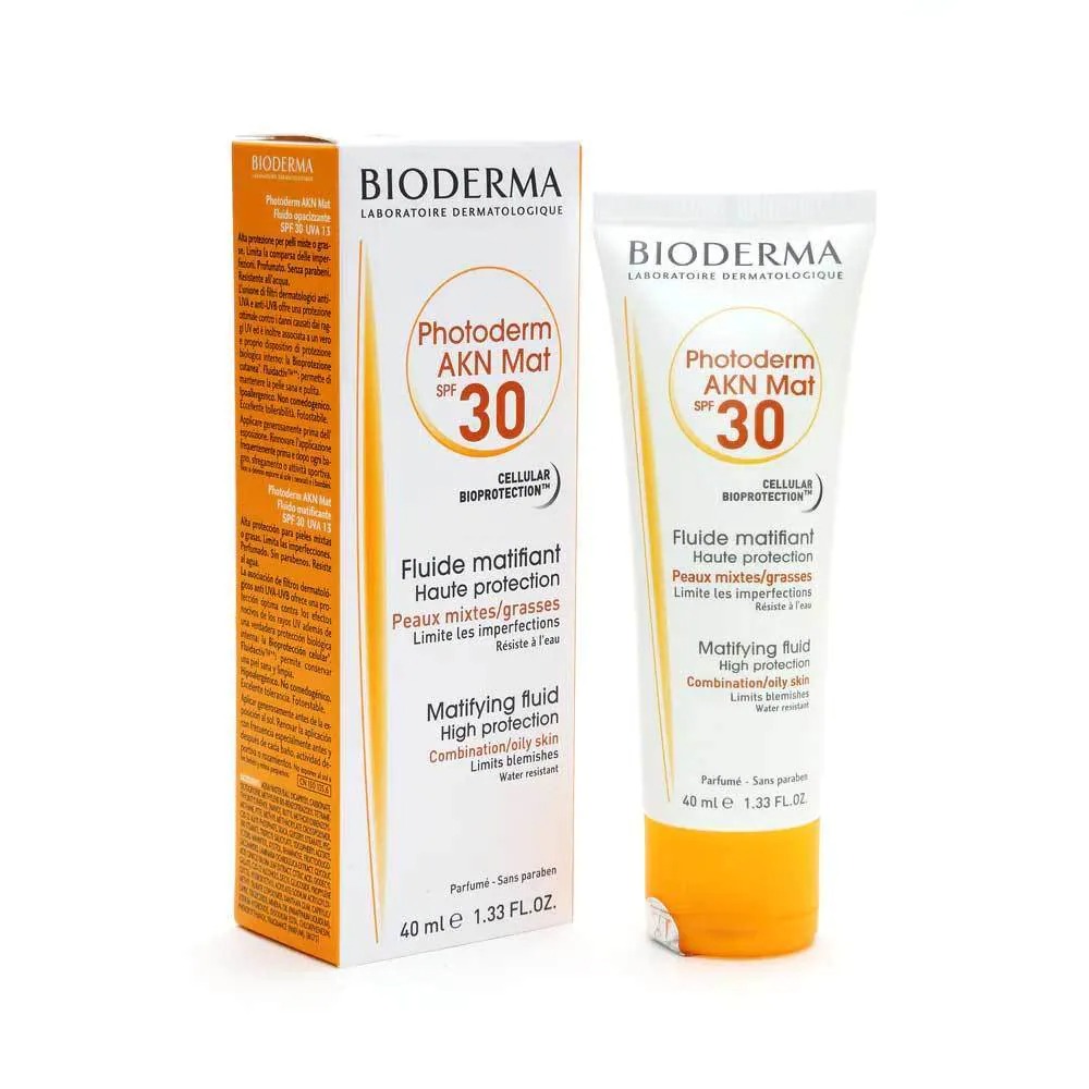 Kem Chống Nắng Dành Cho Da Hỗn Hợp, Da Dầu Đến Da Mụn Bioderma Photoderm Akn Mat SPF30 40ml