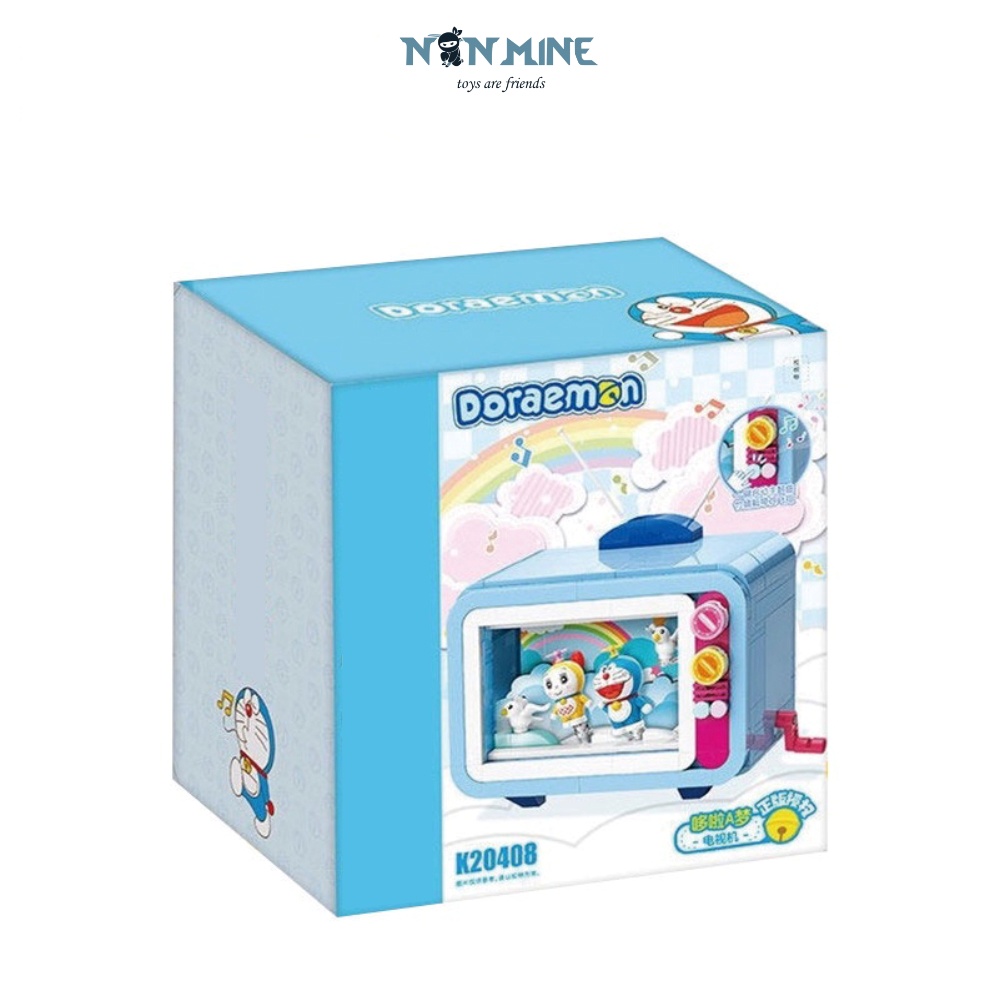 Bộ Xếp Hình Lắp Ráp Doraemon Set Tivi 20408 Mô Hình Cho Trẻ Từ 6 Tuổi