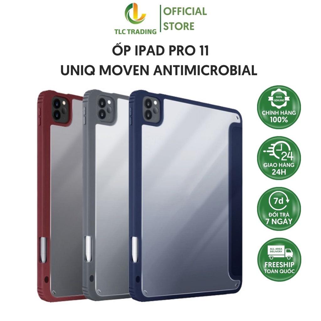 Hàng chính hãng - Ốp Lưng dành Cho Ipad Pro 11 UNIQ Moven Antimicrobial Thiết Kế Cứng Cáp Nếp Gấp Linh Hoạt Dễ Đổi Chân Đế