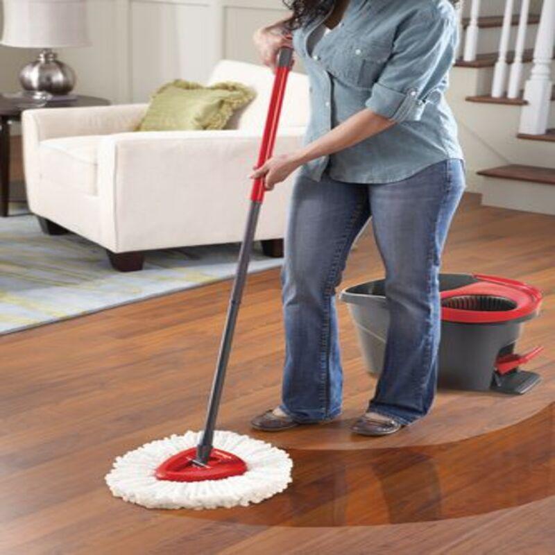 Cây Lau Nhà Thông Minh Vileda Turbo EasyWring, Bộ Lau Nhà Gồm Chổi Lau Nhà Và Xô Đựng, Nhập Đức, Bảo Hành 12 Tháng