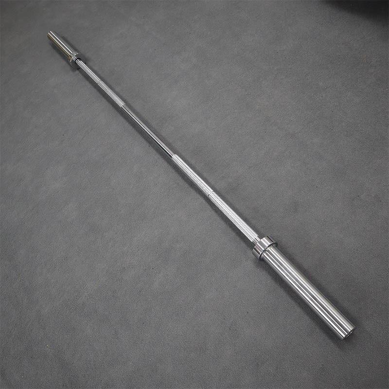 Đòn Tạ Dài 1m5 Inox Phi 50 + Kèm 2 Khóa Tạ Nhựa Cao Cấp