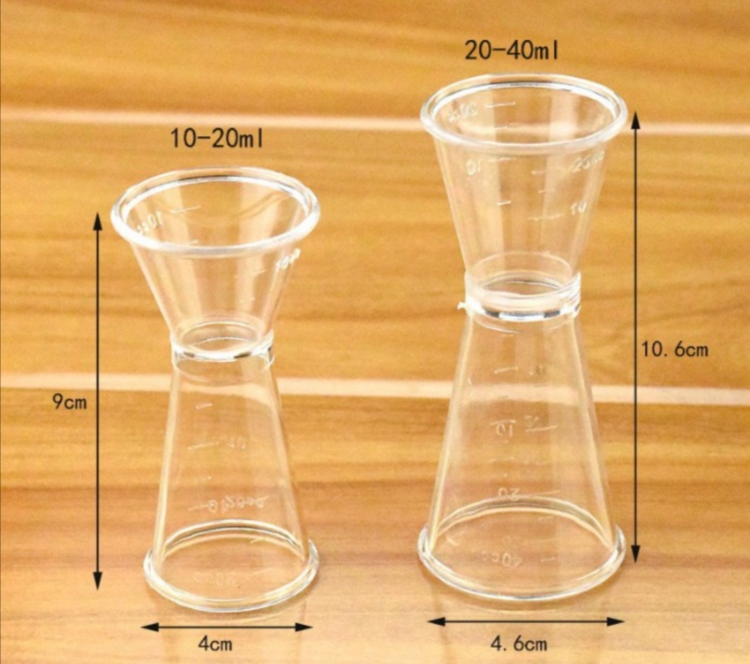 Combo 2 ly đong 2 đầu pha chế.