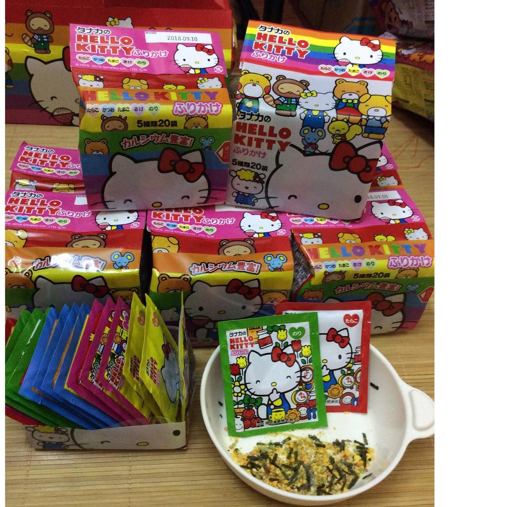 Gia vị rắc cơm thập cẩm Hello Kitty cho bé ham ăn hàng nội địa Nhật Bản 48g