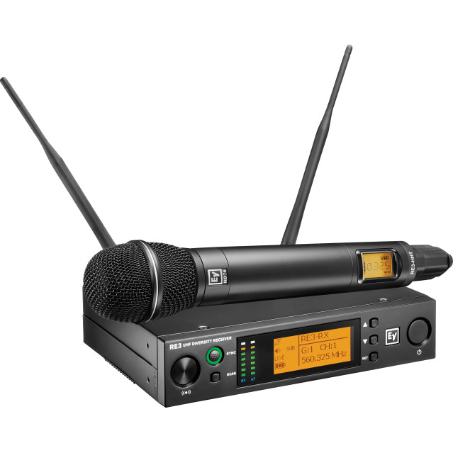 Handheld set with ND76 head 823-865MHz Electrovoice - Hàng chính hãng