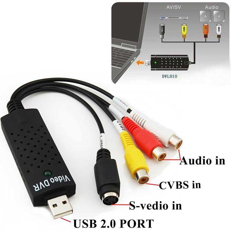 Cáp Thu Dữ Liệu Easy Capture USB 2.0 (Đen)