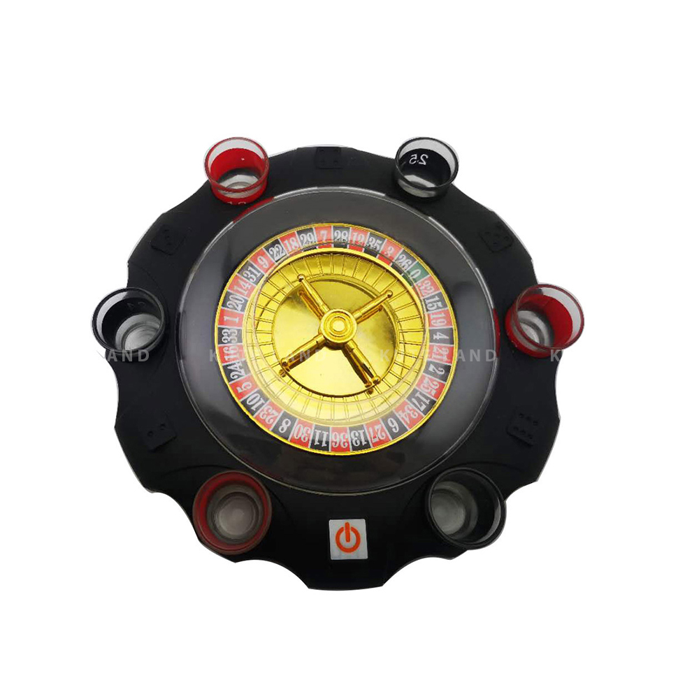 Drinking Roulette vòng quay uống rượu bia bằng điện 6 ly đồ chơi ăn nhậu Drinking Game