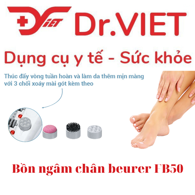 Bồn Ngâm Chân Beurer đa năng FB50 - Máy ngâm chân massage cao cấp tăng cường sức khỏe cho đôi chân, giảm đau, êm dịu thần kinh, giảm stress; thư giãn và phục hồi