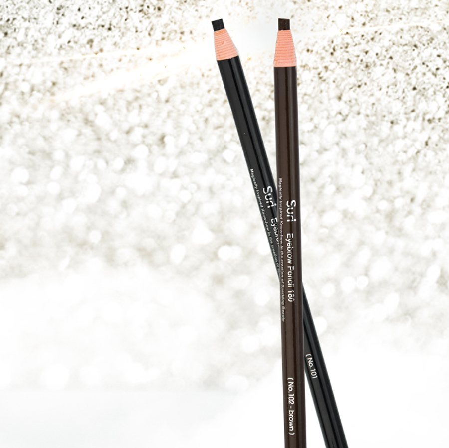 Chì Kẻ Mày Xéo Suri Eyebrow Pencil E424-101 - Màu Đen