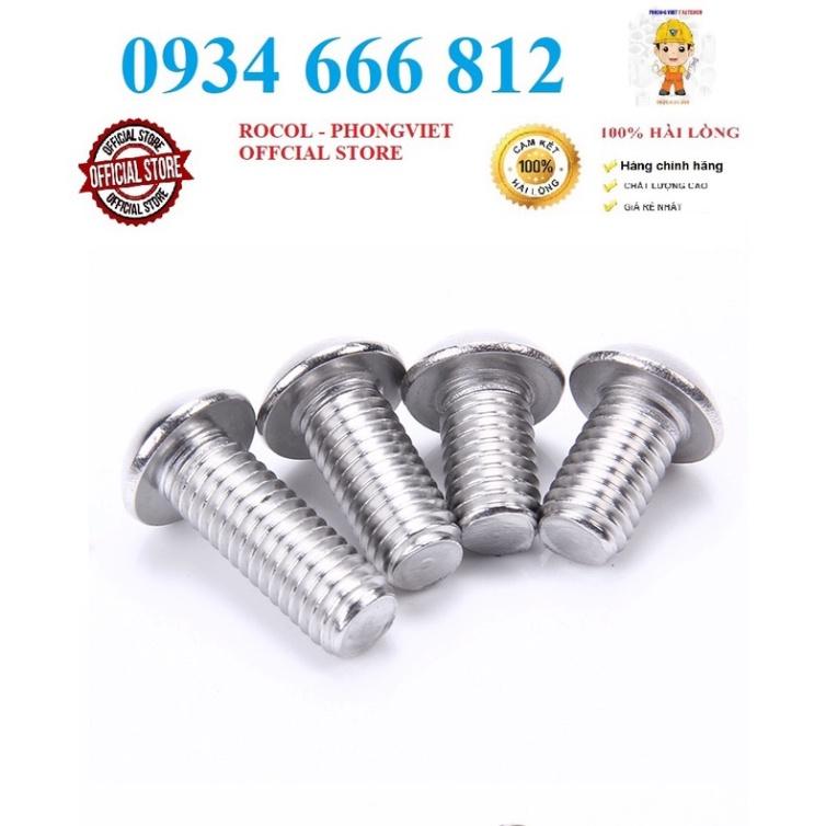 Combo 50c bulong lục giác chìm đầu cầu INOX 304 M3, M3X6, M3X8, M3X10, M3X12, M3X16, M3X20