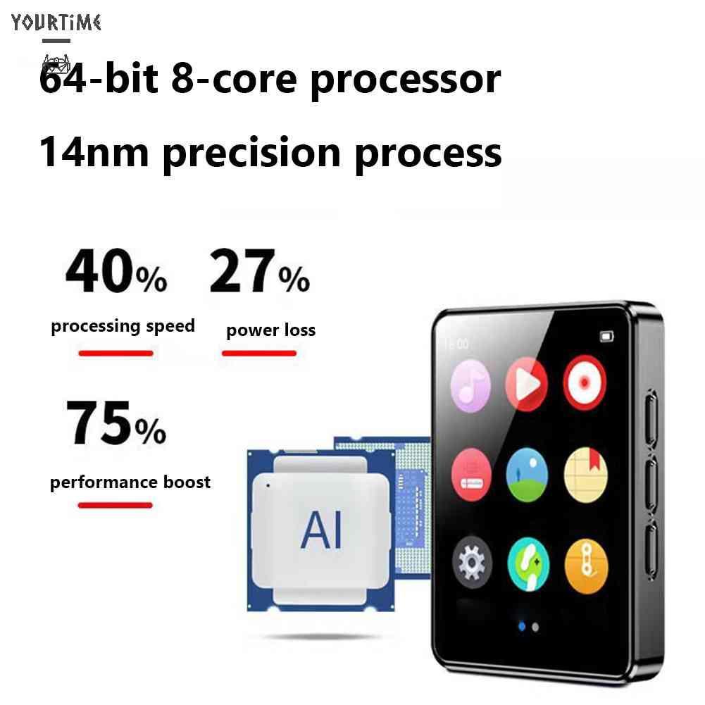 Máy Nghe Nhạc MP3 MP4 HiFi Bluetooth 4.0 1.8 inch E-Book Ghi Âm Và Phụ Kiện