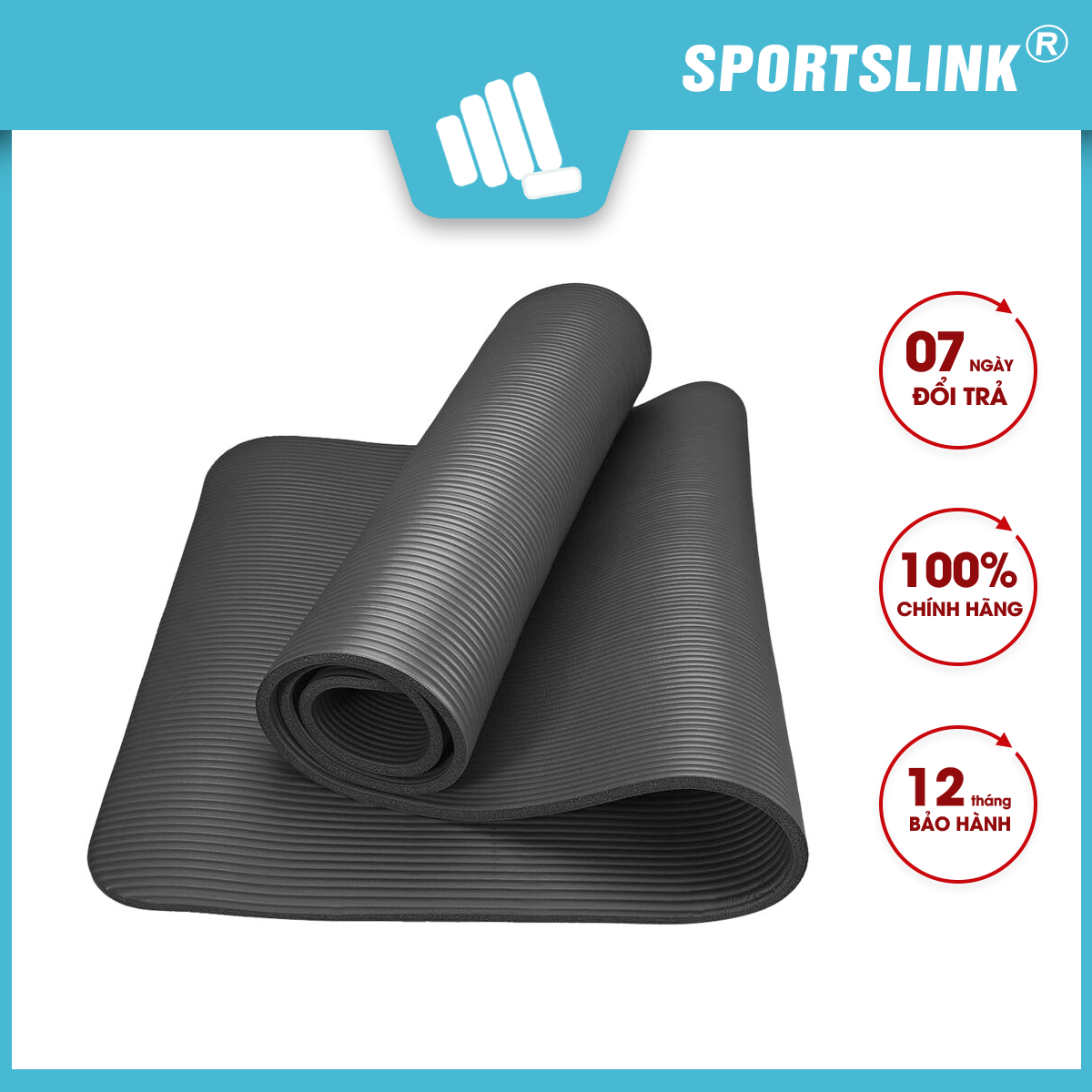 Thảm tập Yoga NBR Training Mat 10mm êm ái khi tập luyện Sportslink