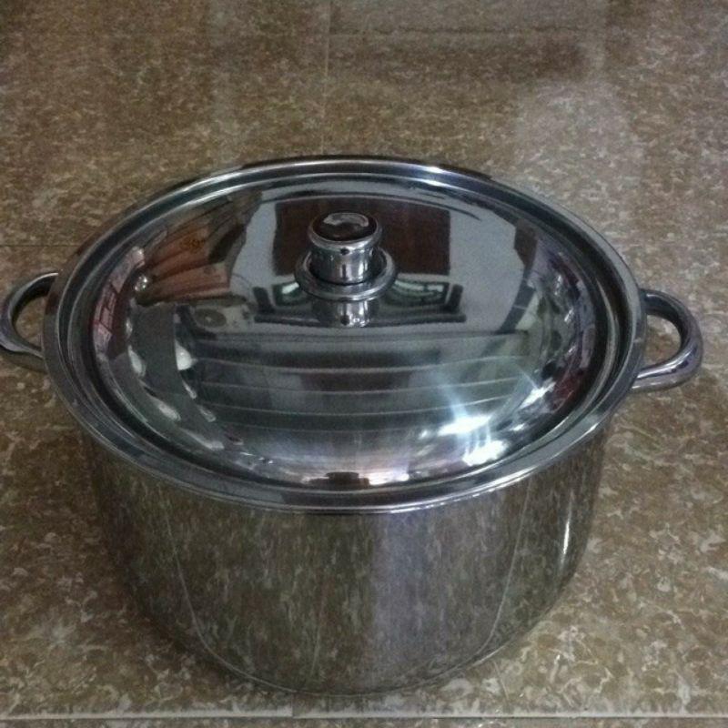 NỒI LUỘC GÀ,NỒI INOX CAO CẤP Đáy Từ SIZE 28,30,32 VIETCOOK,NỒI 10 LIT, 12L,15L(CHINH HÃNG VN)