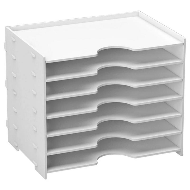 Kệ đựng tài liệu 7 tầng FILE ORGANIZER WHITE