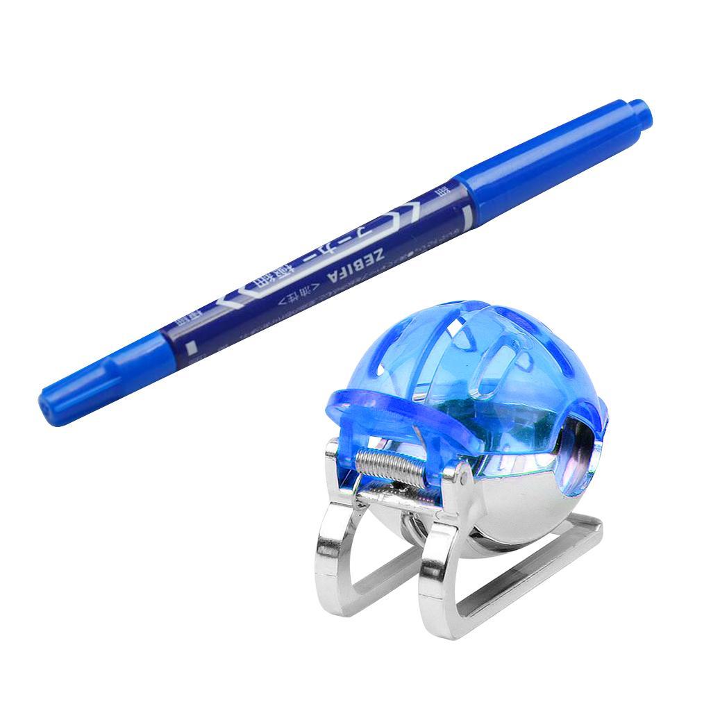 Pack of 2 pcs Golf Ball Liner Marker Line Drawing Alignment Tool Accessories Blue + Red
