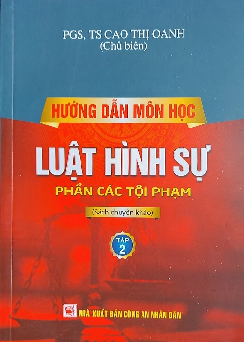 Combo 2 cuốn Hướng dẫn môn học Luật hình sự (tập 1,2) 