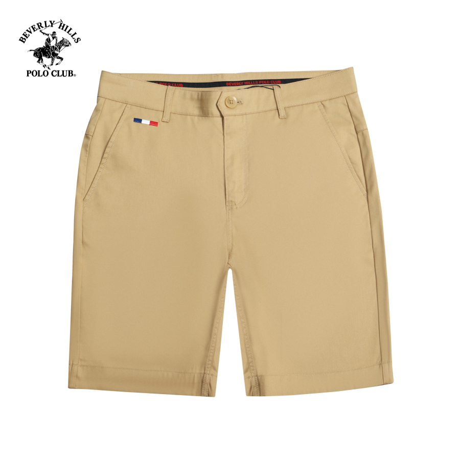 Quần short khaki Nam Beverly Hills Polo Club Slim Fit  màu Be- QKSS22V011