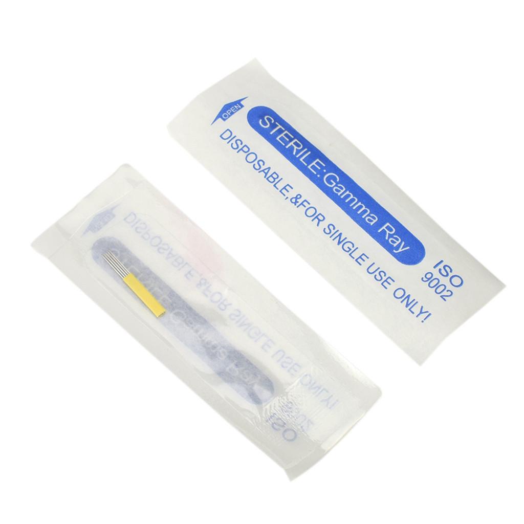 50pcs Professional Sterile  Disposable 3D Makeup Needles M2