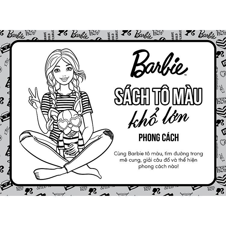 BarBie - Năng Động - Sách tô màu khổ lớn