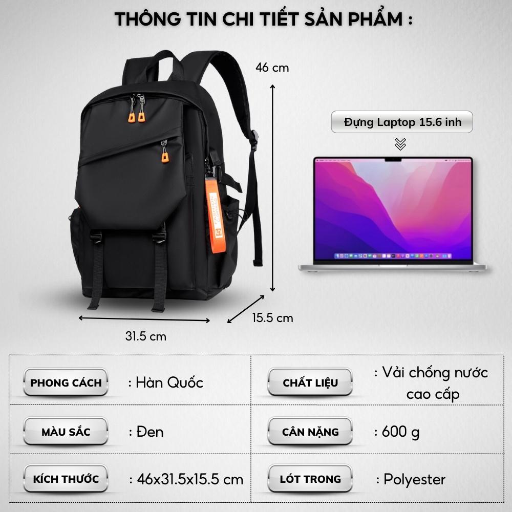 Balo Thời Trang Nam Nữ,Balo Ulzzang,Vải chống nước cao cấp,Đựng Laptop 15.6 inh-Kiểu dáng trẻ trung, cá tính - 