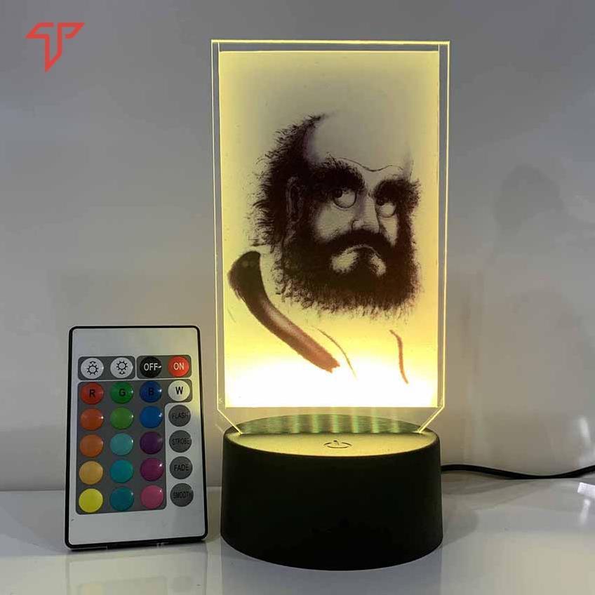 Hình thờ trên xe ô tô - xe tải, Hình phật đèn led 3D, phật đèn led mica, tranh thờ phật, quan âm, chữ ngộ, adida