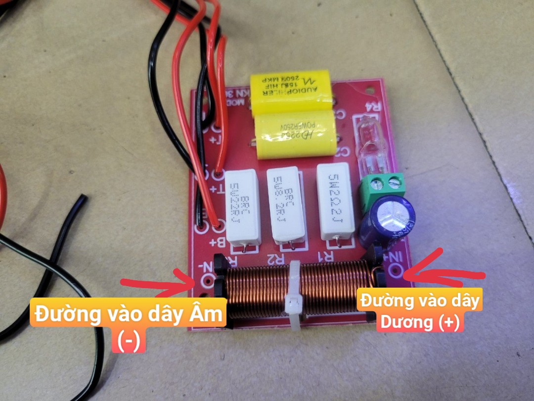 MẠCH LỌC 3 đường tiếng - PHÂN TẦN 3 ĐƯỜNG TIẾNG DÙNG CHO LOA BASS 40 TRỞ XUỐNG - Hàng Chính Hãng