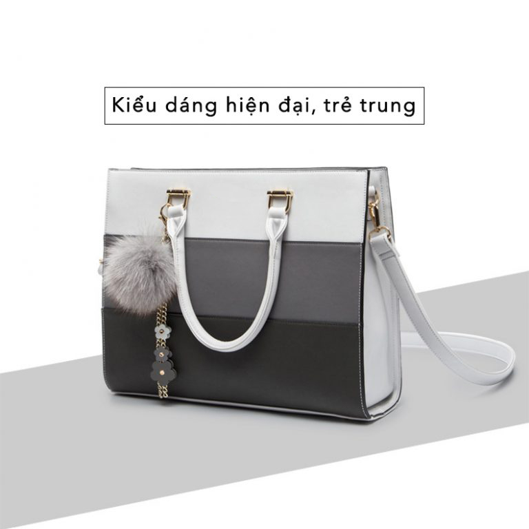 Cặp đựng laptop nữ thời trang 13.3 inch - Hàng nhập khẩu - bảo vệ chống sốc tốt, nhiều ngăn đựng