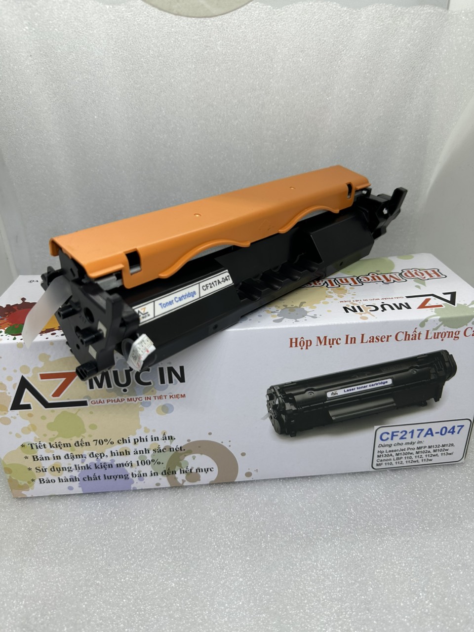Hộp mực 17A-047 AZ dùng cho máy in hp M102A/ M130A/ M102W Canon LBP 113w/ 112/ MF113w/ 112 - Hàng chính hãng
