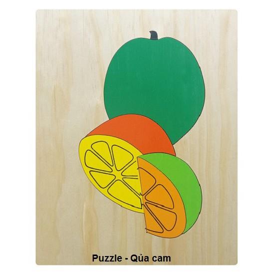 Tranh ghép 19 loại hoa,rau củ quả - Wooden Puzzle 20x25cm - PHẦN 1