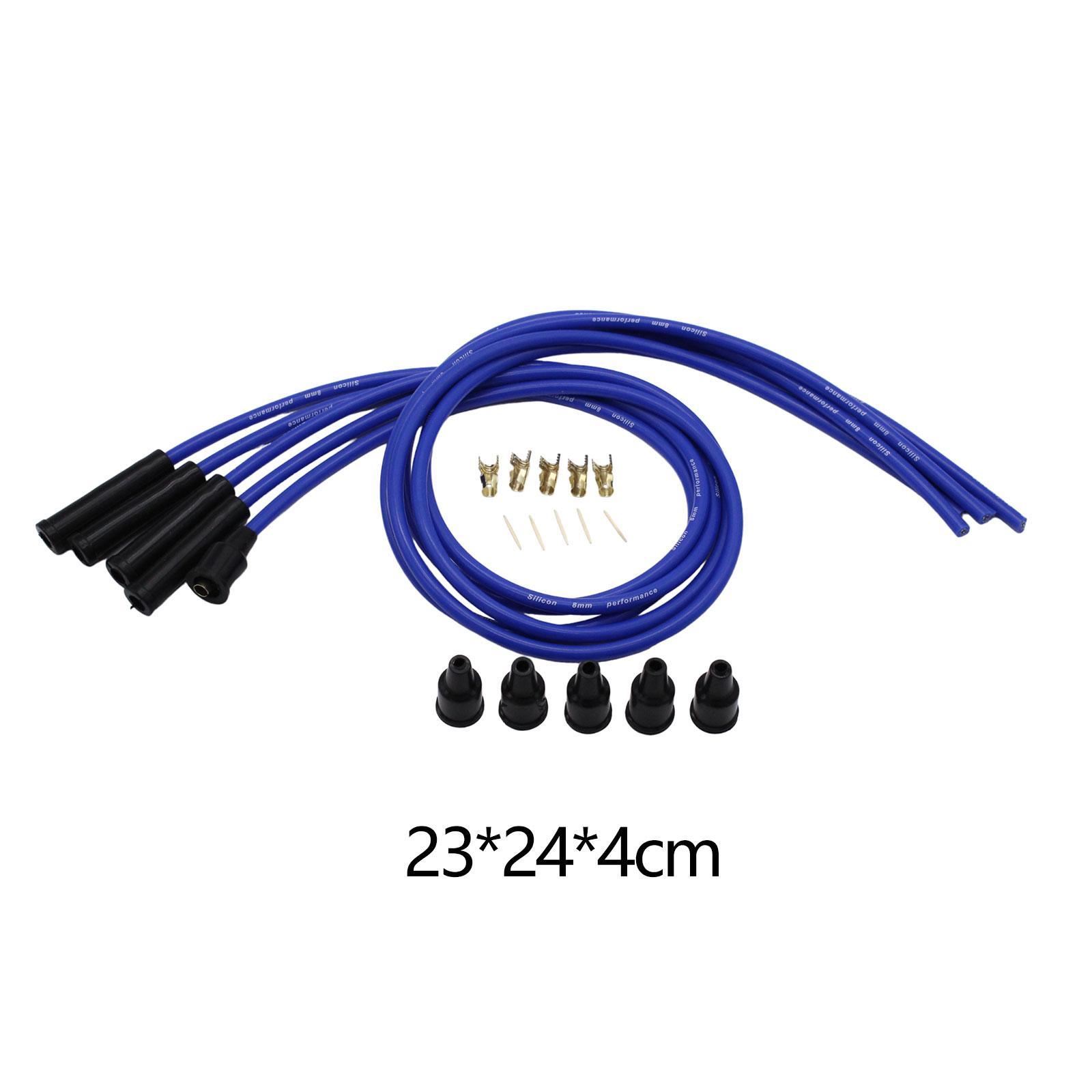 Spiral Core Spark Plug Wire Set Spark Plug Wires for Classic Cars 4 cyl