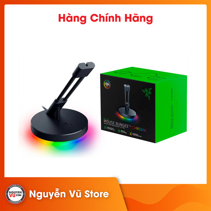 Đồ giữ dây chuột Razer Mouse Bungee V3 Chroma RC21-01520100-R3M1 - Hàng Chính Hãng