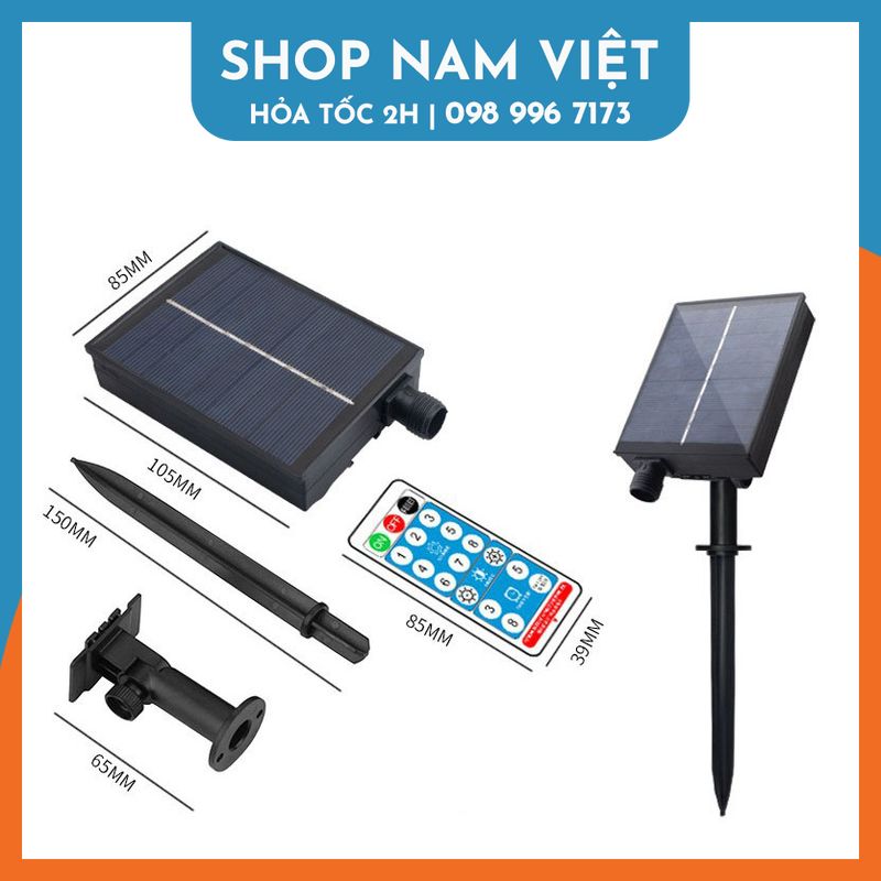 [Năng Lượng Mặt Trời] Dây Led Hạt Gạo Đời Mới Chống Nước, Quấn Cây, Chịu Mưa Nắng Kèm Remote