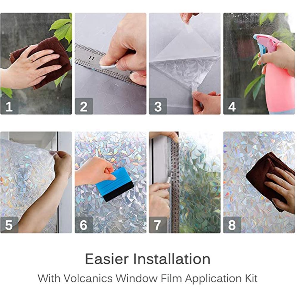 Miếng Dán Cửa Sổ Màu Cầu Vồng Xinh Xắn