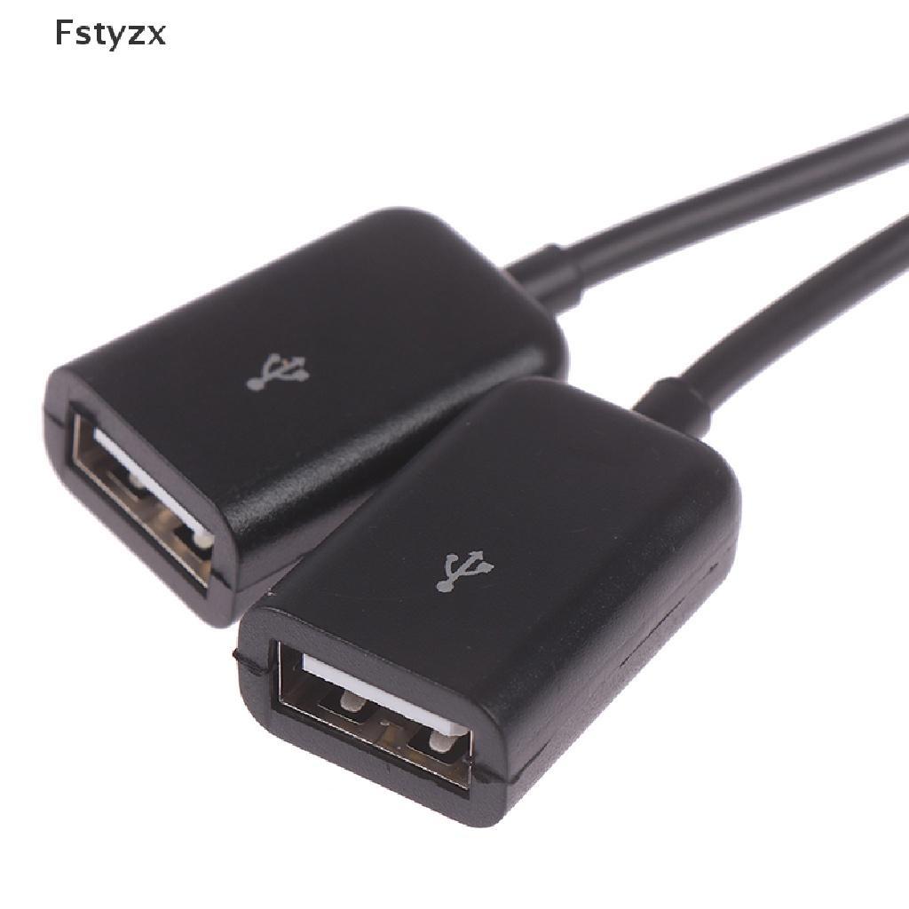 Bộ chia cổng micro usb / type c sang 2 cổng OTG tiện lợi
