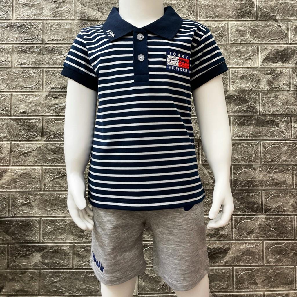 Áo thun polo bé trai 8 - 24kg | 6 Màu | TOM07Y